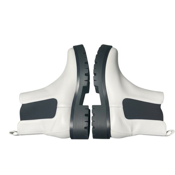 B7. BP Kora Lug Chelsea Boots White Size 9M - Picture 4 of 8